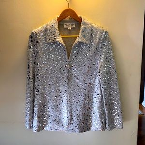 St. John Evening Blazer w/ Mirrored buttons